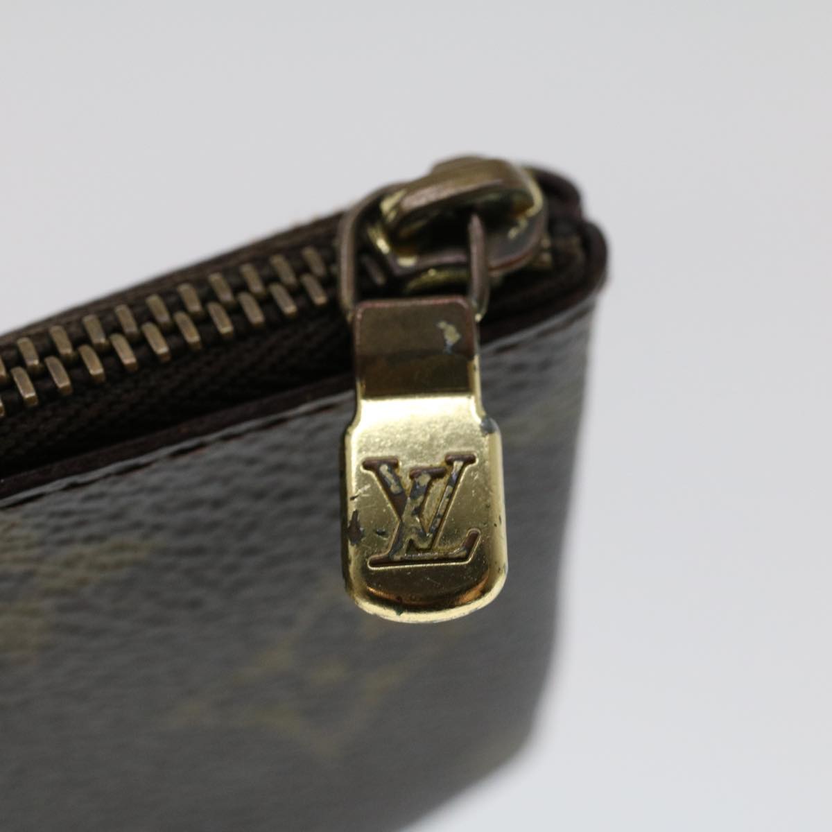 LOUIS VUITTON Monogram Pochette Cles Coin Purse M62650 LV 45623
