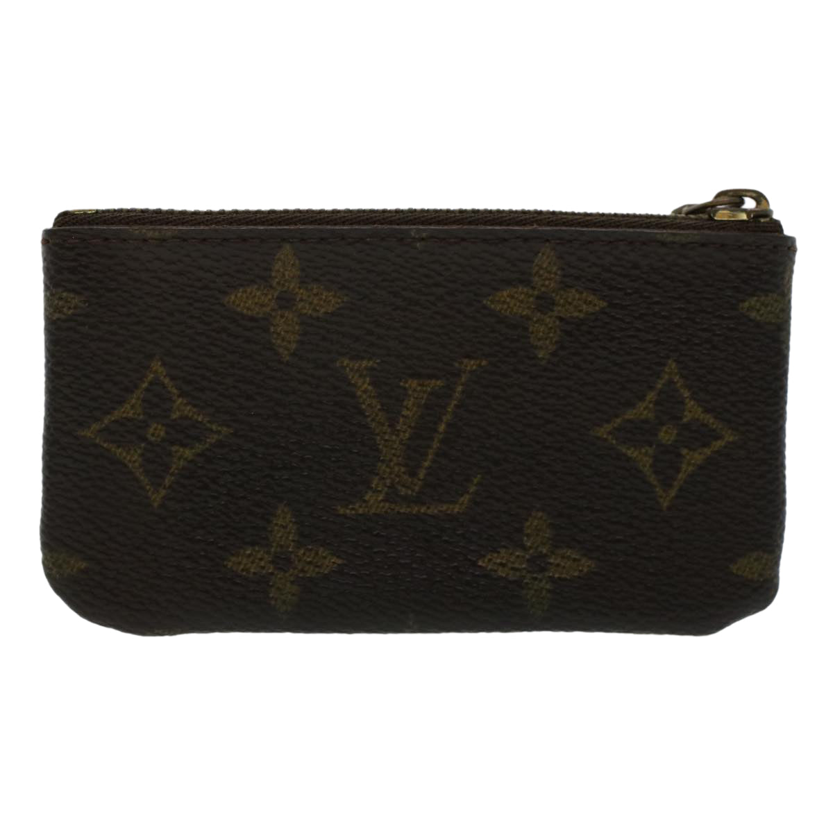 LOUIS VUITTON Monogram Pochette Cles Coin Purse M62650 LV 45623