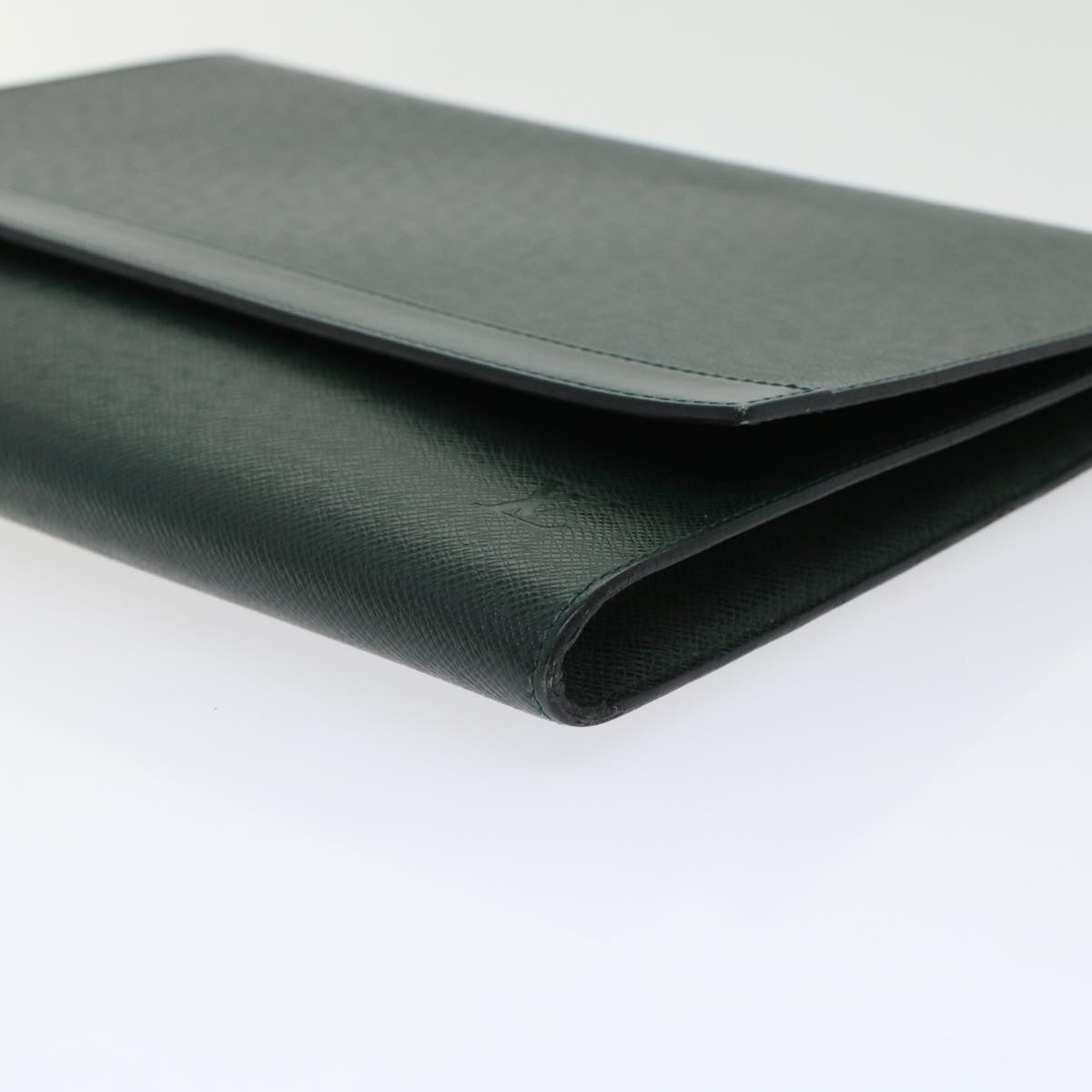 LOUIS VUITTON Taiga Leather Clutch Bag Epicea LV 45625