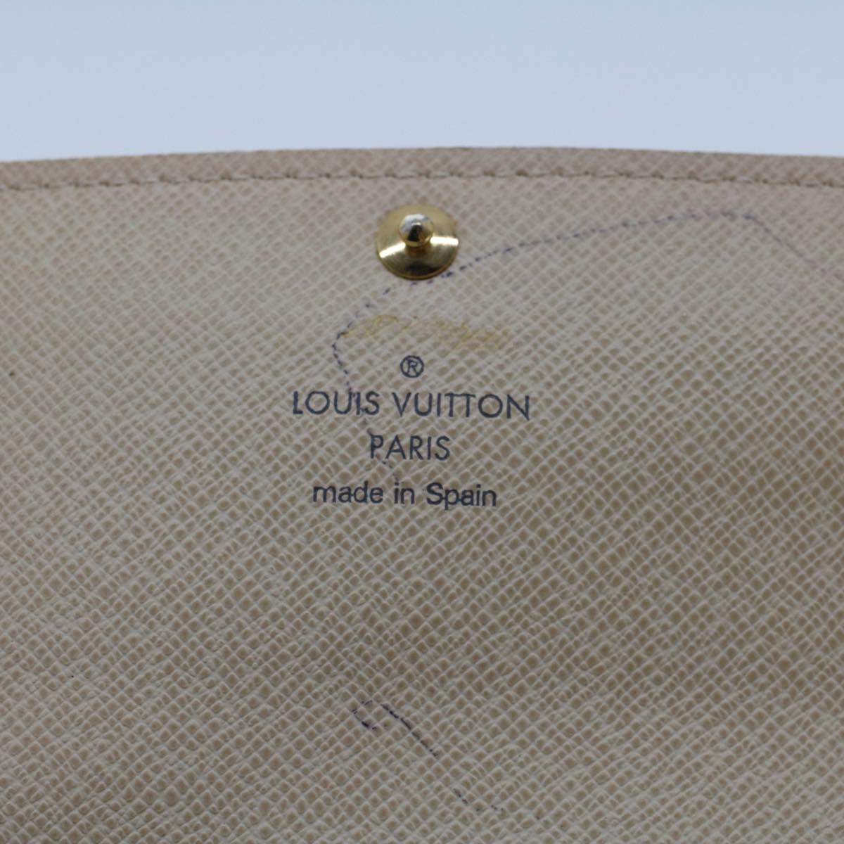 LOUIS VUITTON Damier Azur Portefeuille Sarah Long Wallet N63208 LV 45629
