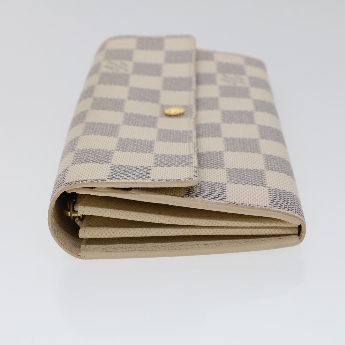 LOUIS VUITTON Damier Azur Portefeuille Sarah Long Wallet N63208 LV 45629