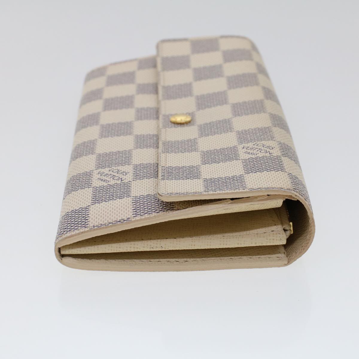LOUIS VUITTON Damier Azur Portefeuille Sarah Long Wallet N63208 LV 45629