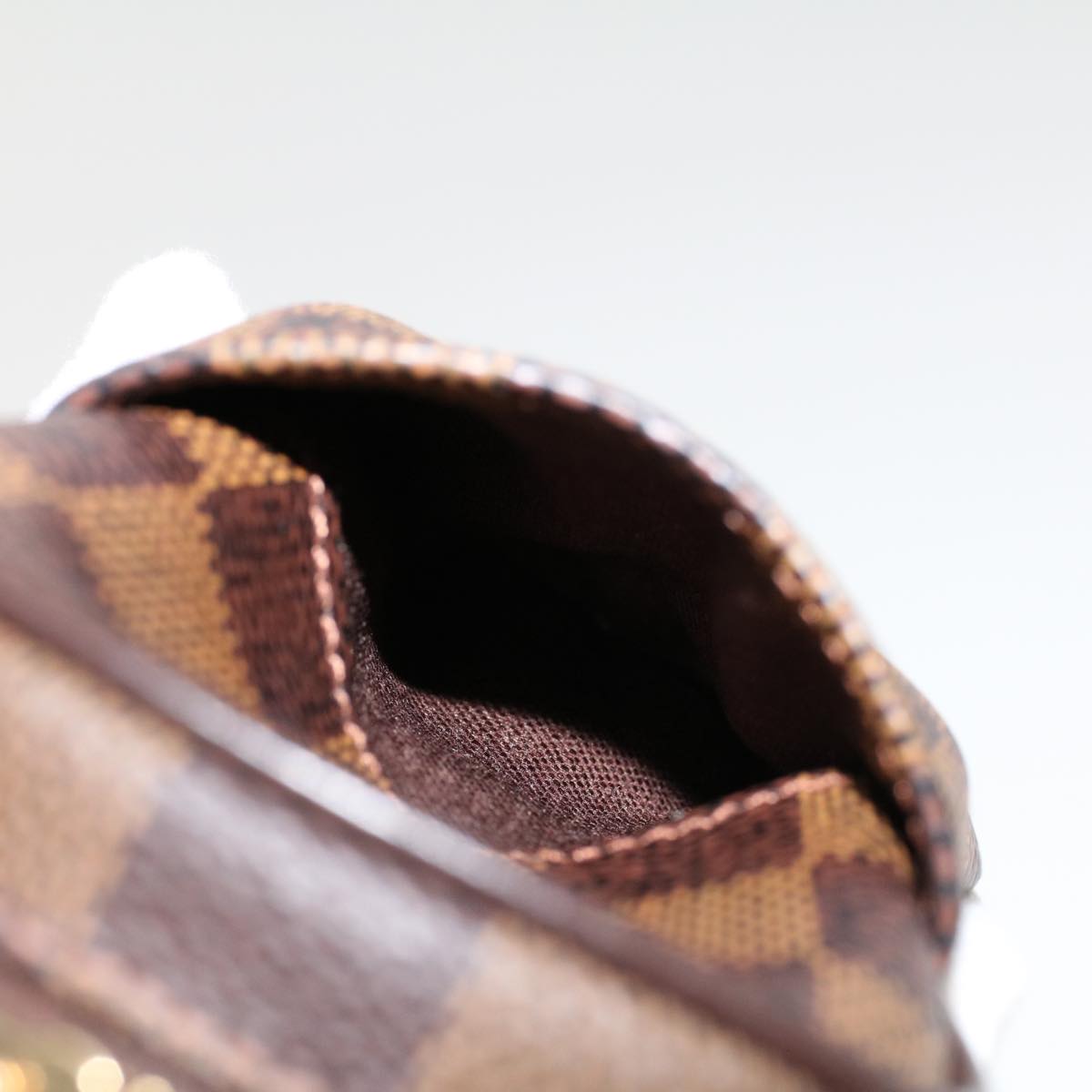 LOUIS VUITTON Damier Ebene Etui Okapi PM Pouch N61738 LV 45636