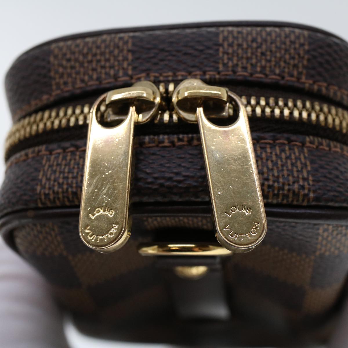 LOUIS VUITTON Damier Ebene Etui Okapi PM Pouch N61738 LV 45636