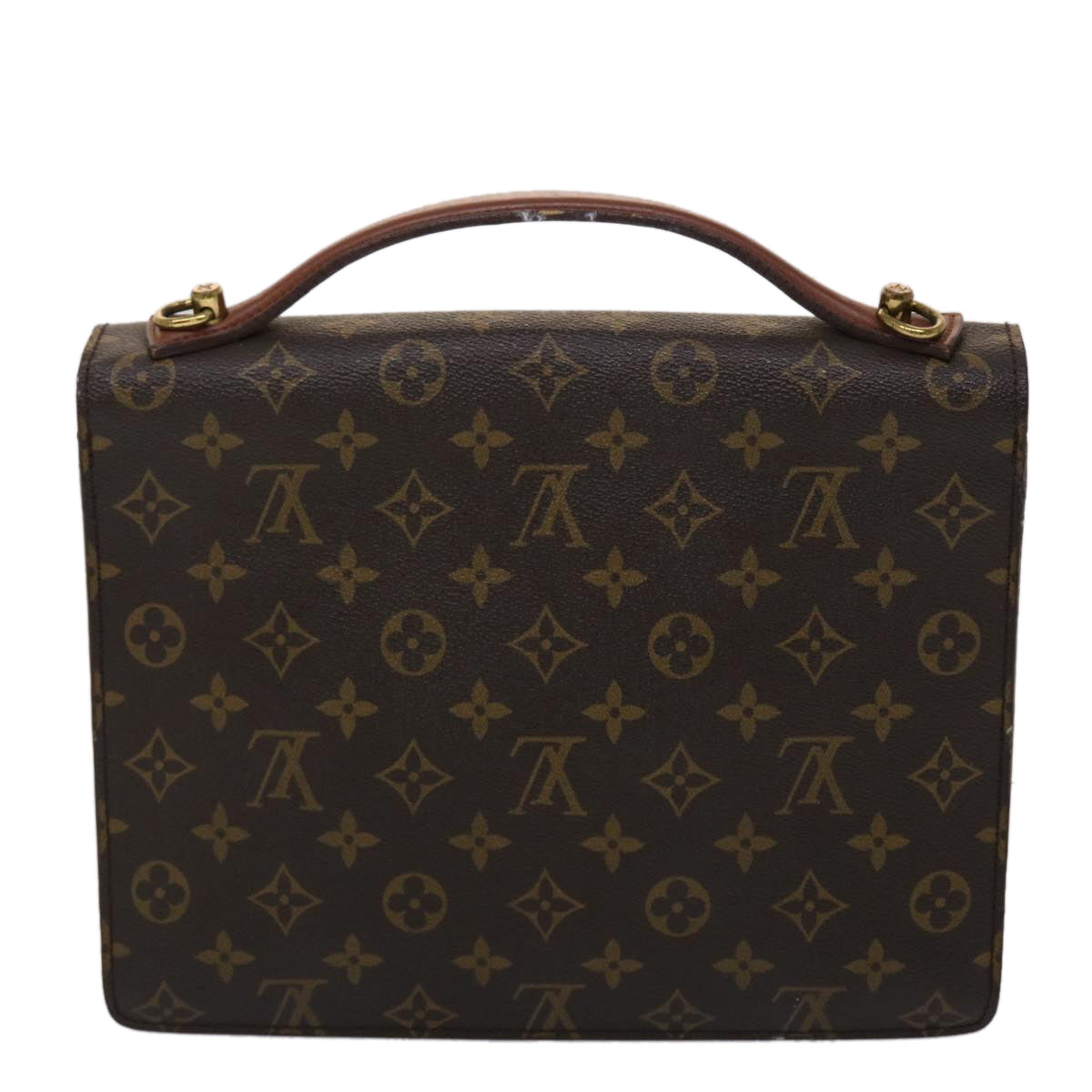 LOUIS VUITTON Monogram Monceau 28 Hand Bag 2way M51185 LV 45646