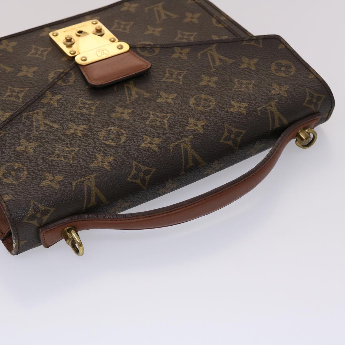 LOUIS VUITTON Monogram Monceau 28 Hand Bag 2way M51185 LV 45646