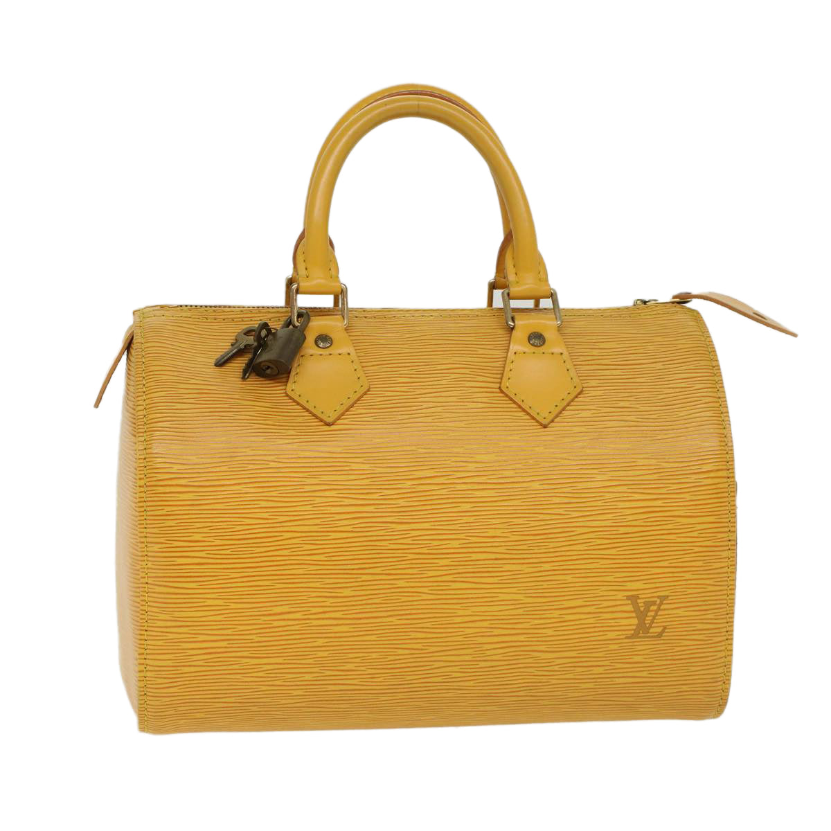LOUIS VUITTON Epi Speedy 25 Hand Bag Tassili Yellow M43019 LV 45649