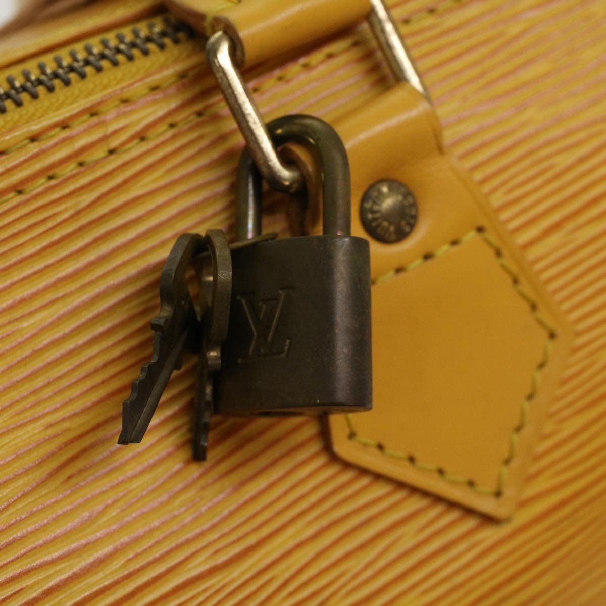 LOUIS VUITTON Epi Speedy 25 Hand Bag Tassili Yellow M43019 LV 45649
