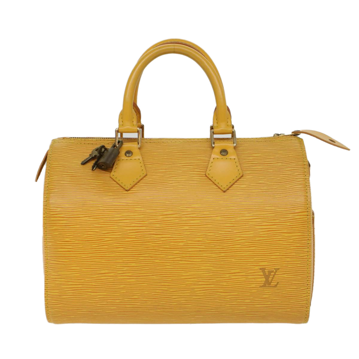 LOUIS VUITTON Epi Speedy 25 Hand Bag Tassili Yellow M43019 LV 45649