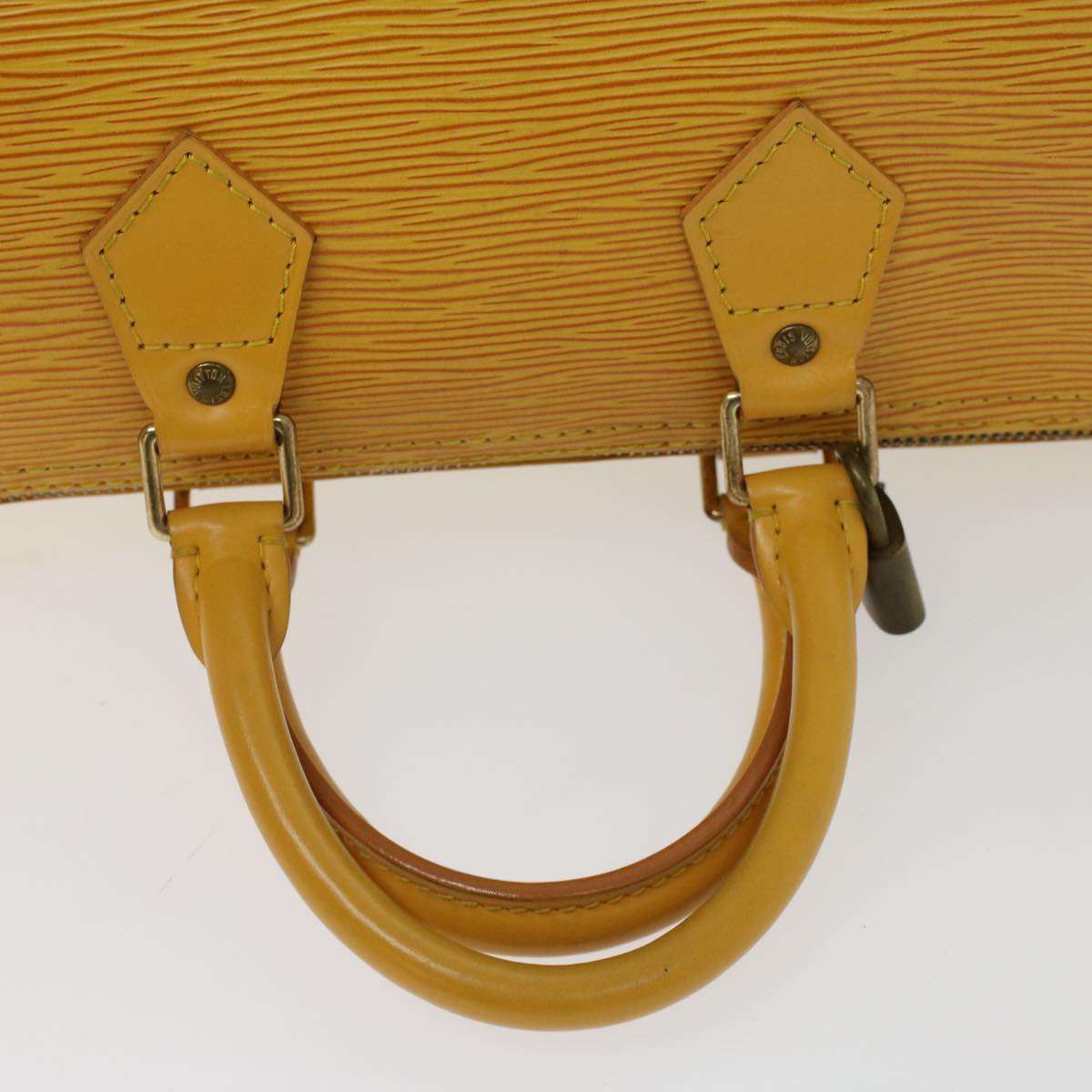 LOUIS VUITTON Epi Speedy 25 Hand Bag Tassili Yellow M43019 LV 45649