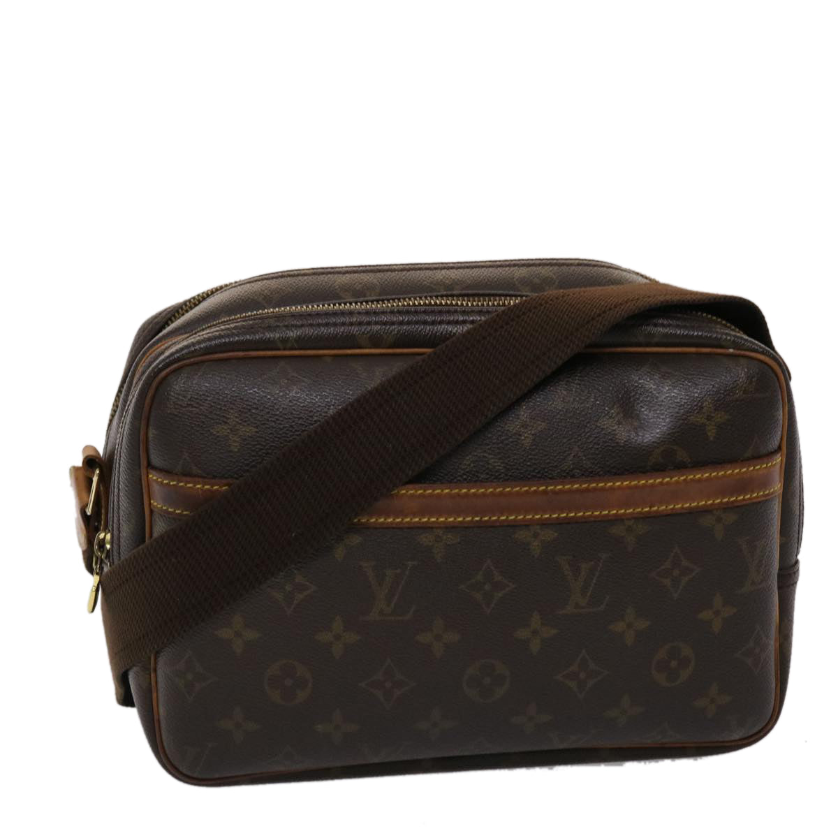 LOUIS VUITTON Monogram Reporter PM Shoulder Bag M45254 LV 45650