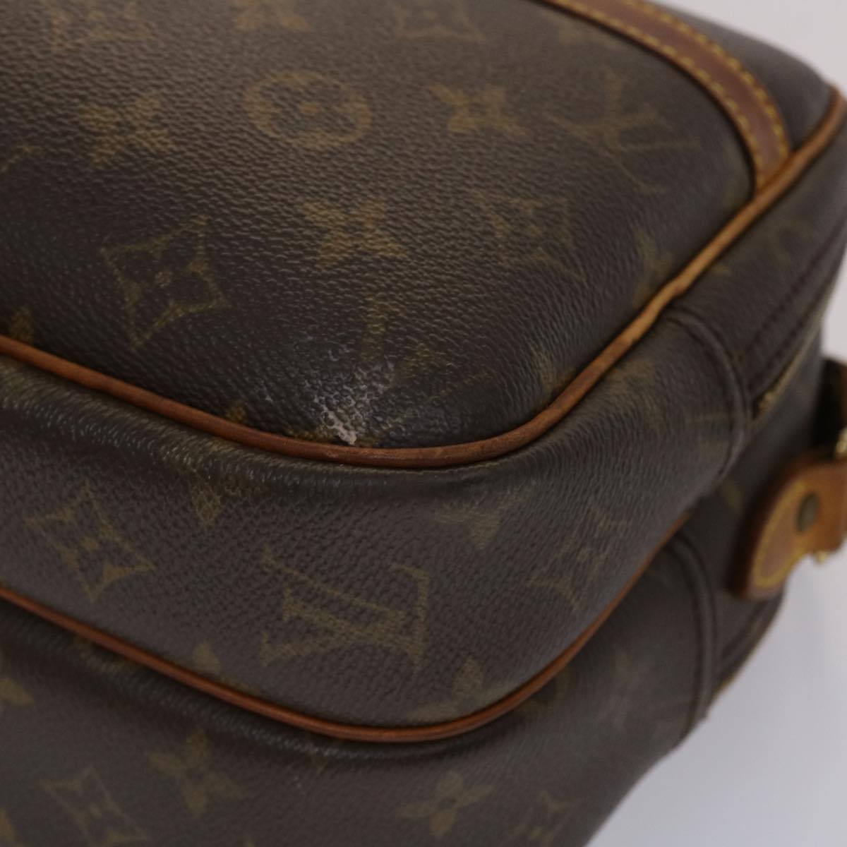 LOUIS VUITTON Monogram Reporter PM Shoulder Bag M45254 LV 45650