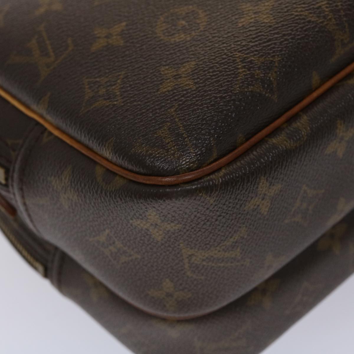 LOUIS VUITTON Monogram Reporter PM Shoulder Bag M45254 LV 45650