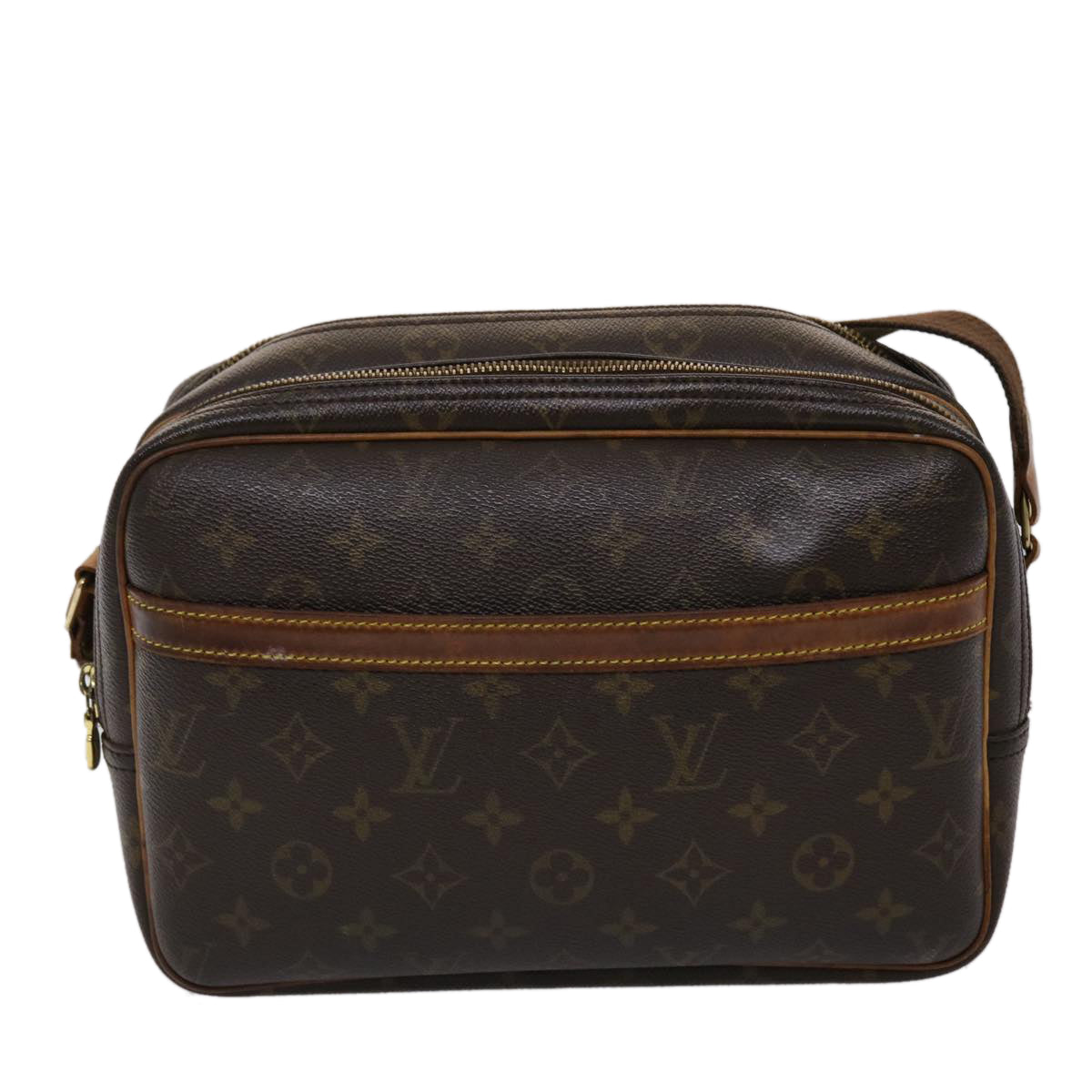 LOUIS VUITTON Monogram Reporter PM Shoulder Bag M45254 LV 45650