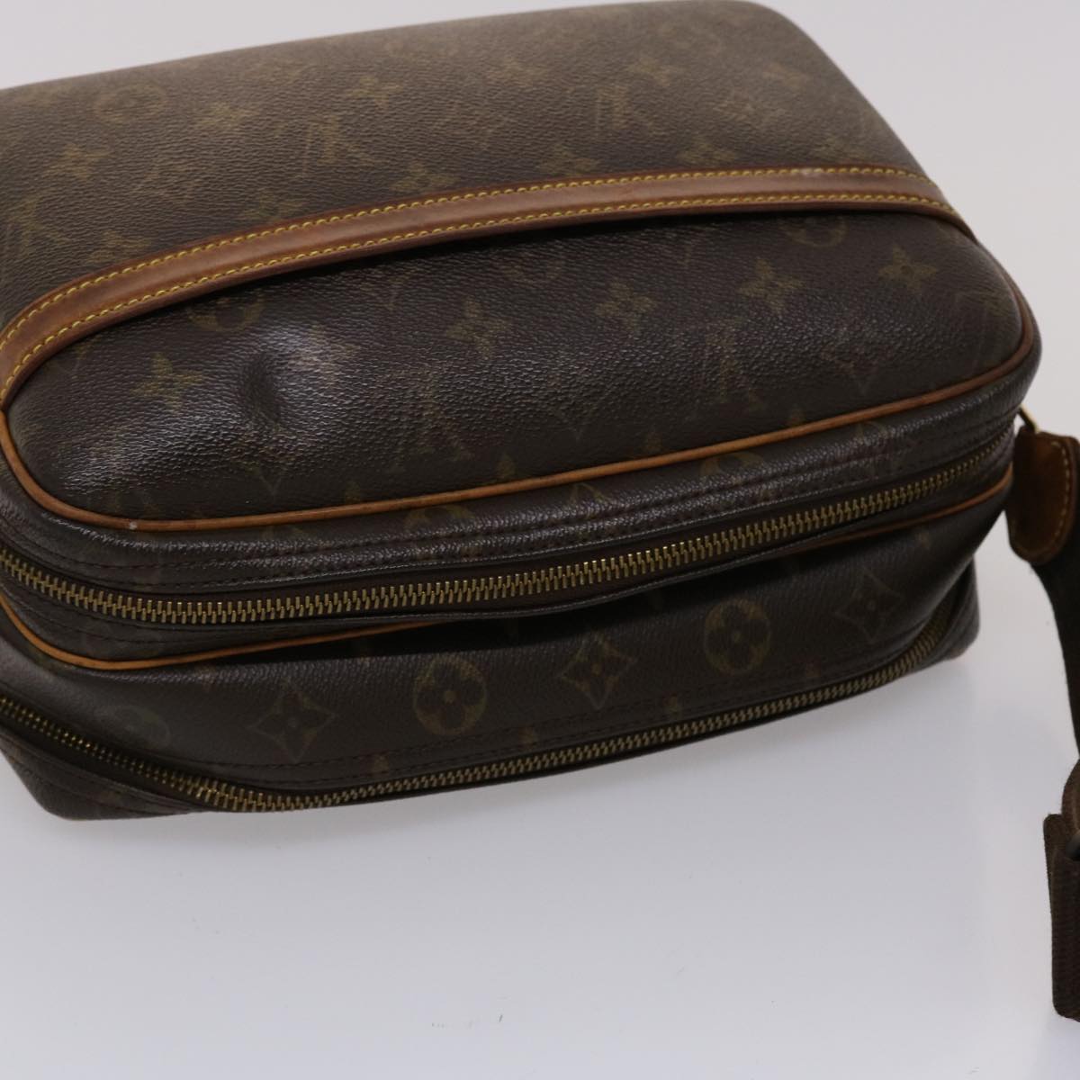 LOUIS VUITTON Monogram Reporter PM Shoulder Bag M45254 LV 45650