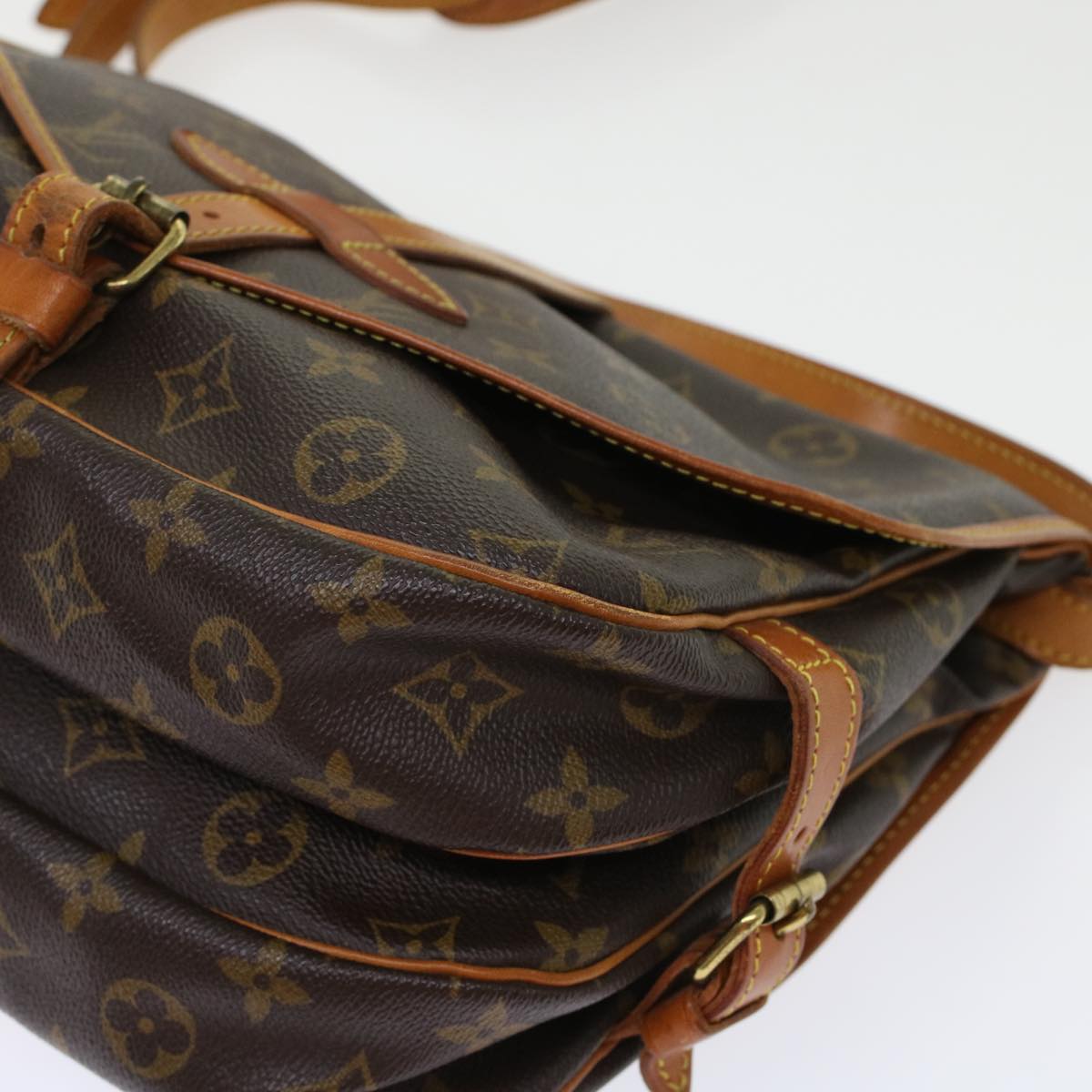LOUIS VUITTON Monogram Saumur 30 Shoulder Bag M42256 LV 45657