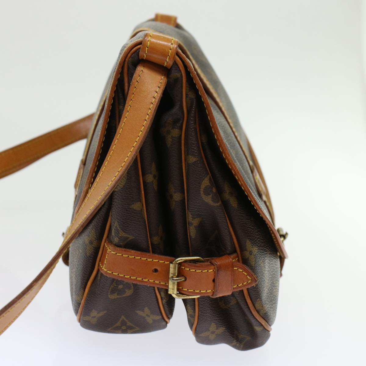 LOUIS VUITTON Monogram Saumur 30 Shoulder Bag M42256 LV 45657