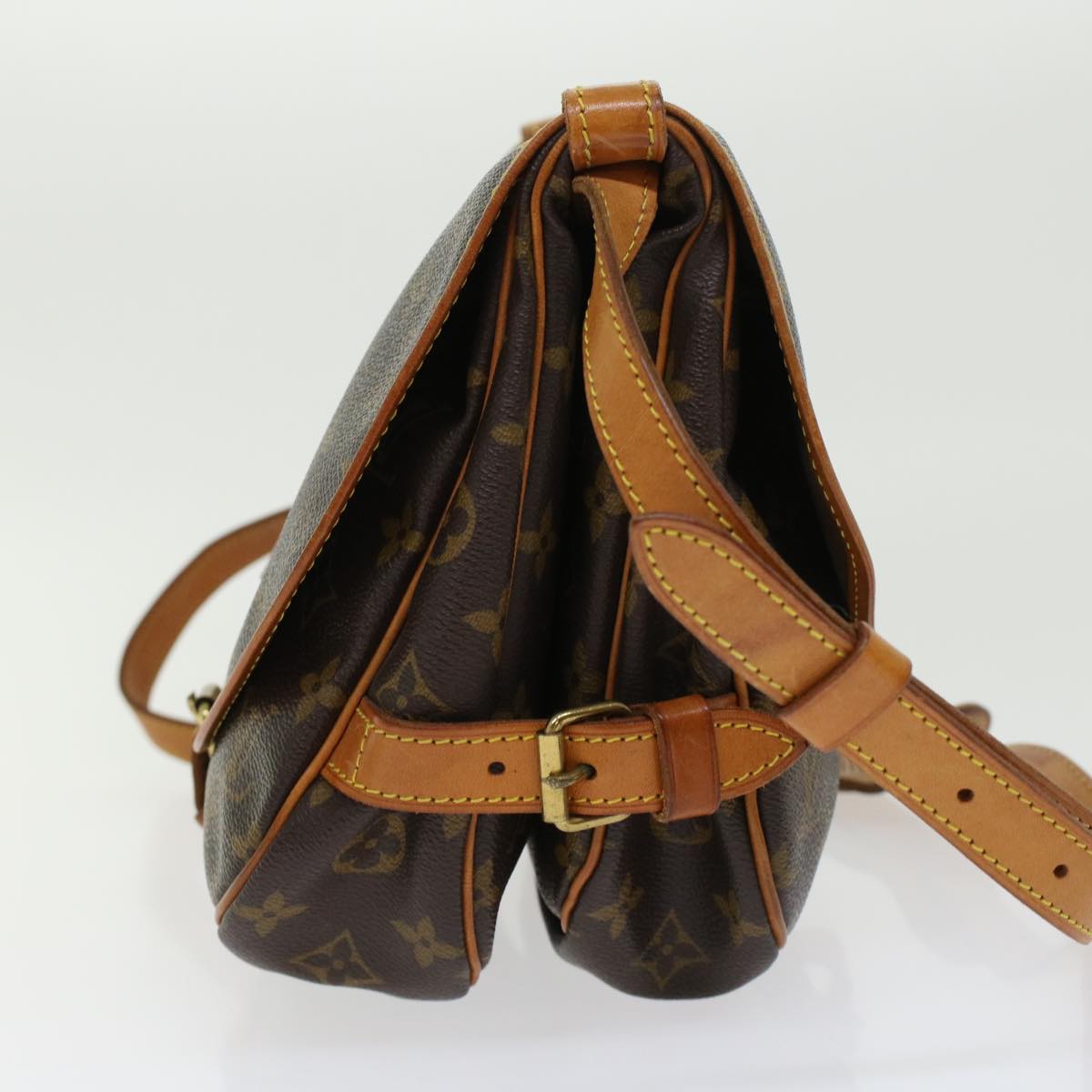 LOUIS VUITTON Monogram Saumur 30 Shoulder Bag M42256 LV 45657