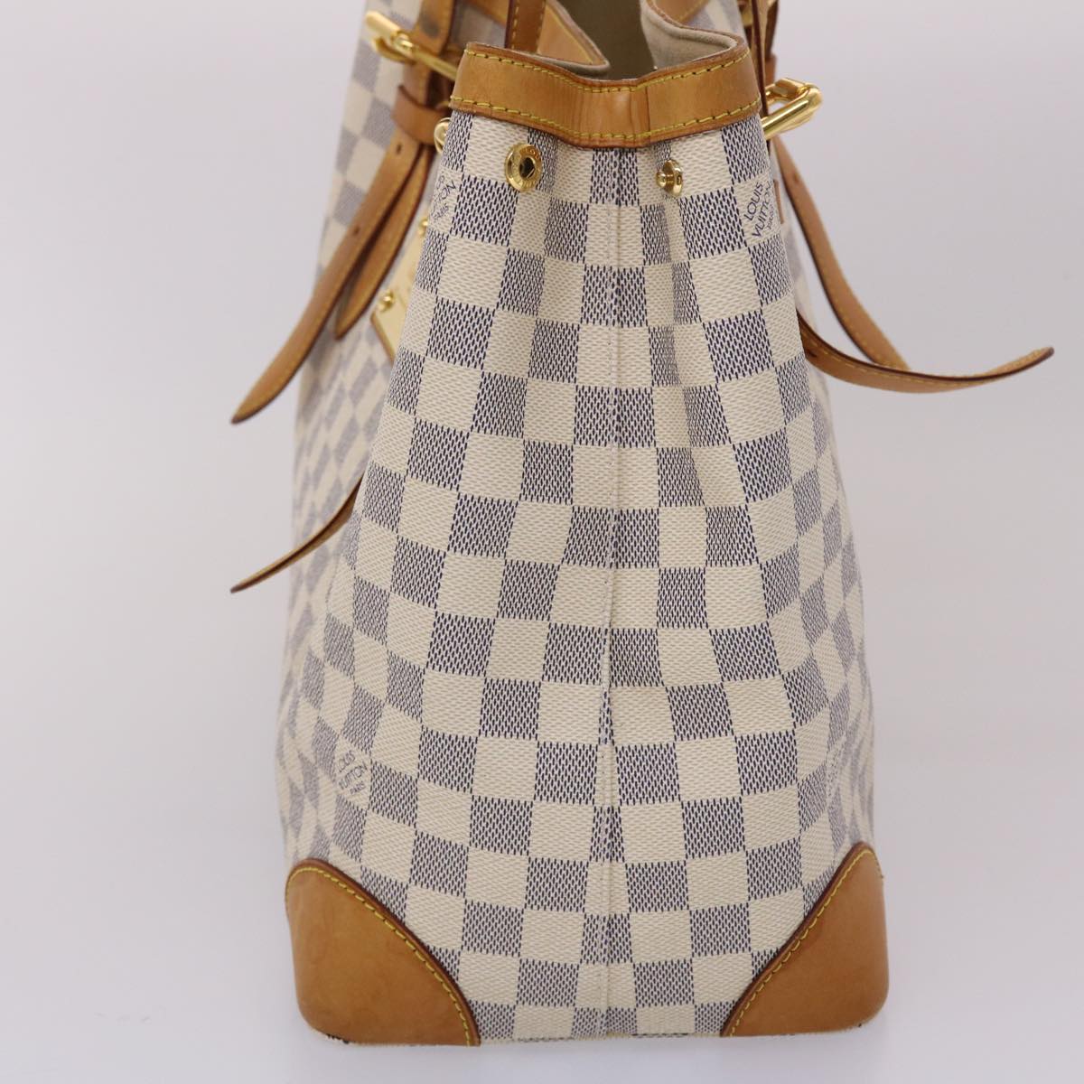 LOUIS VUITTON Damier Azur Hampstead MM Tote Bag N51206 LV 45660