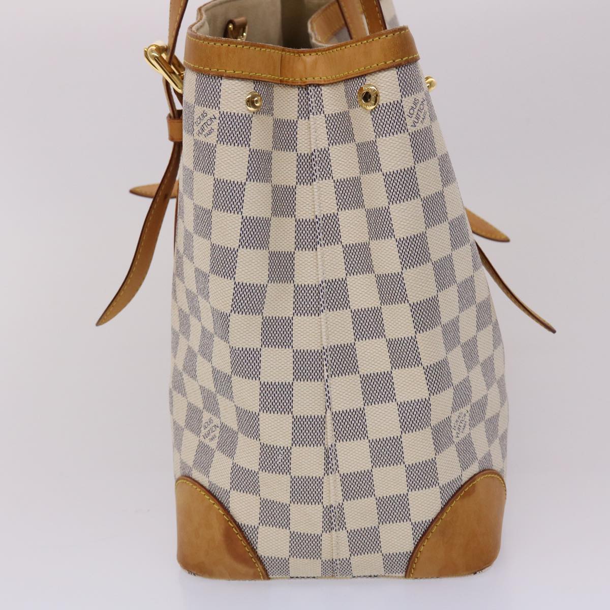 LOUIS VUITTON Damier Azur Hampstead MM Tote Bag N51206 LV 45660