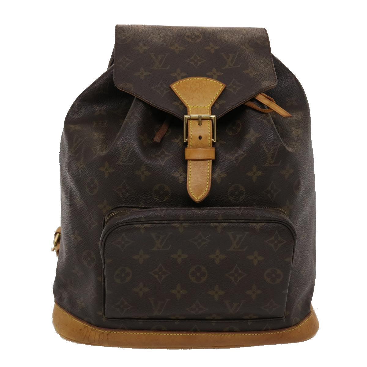 LOUIS VUITTON Monogram Montsouris GM Backpack M51135 LV 45662