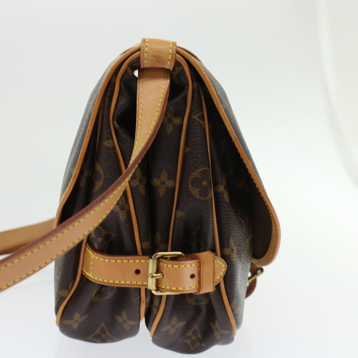 LOUIS VUITTON Monogram Saumur 30 Shoulder Bag M42256 LV 45666A