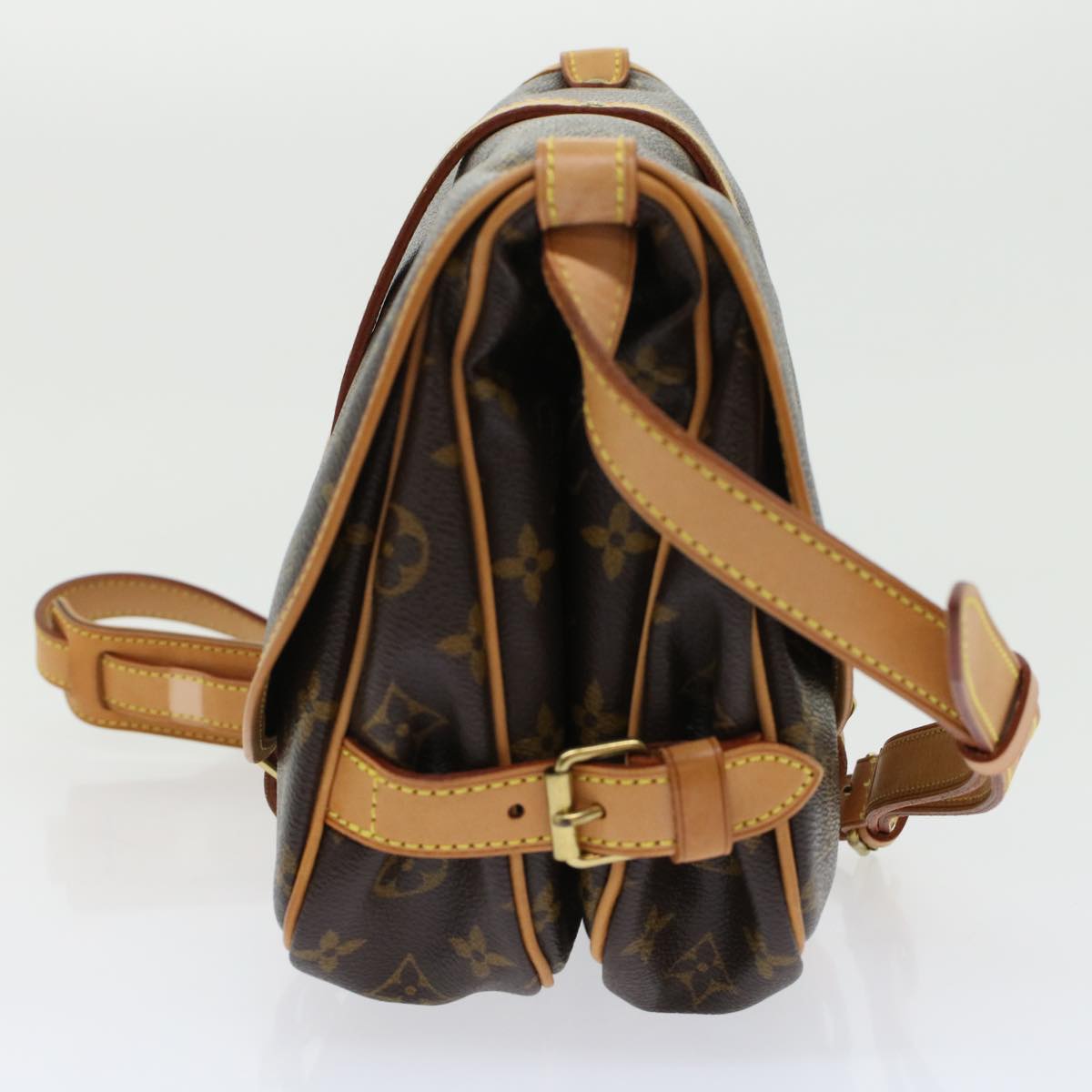 LOUIS VUITTON Monogram Saumur 30 Shoulder Bag M42256 LV 45666A
