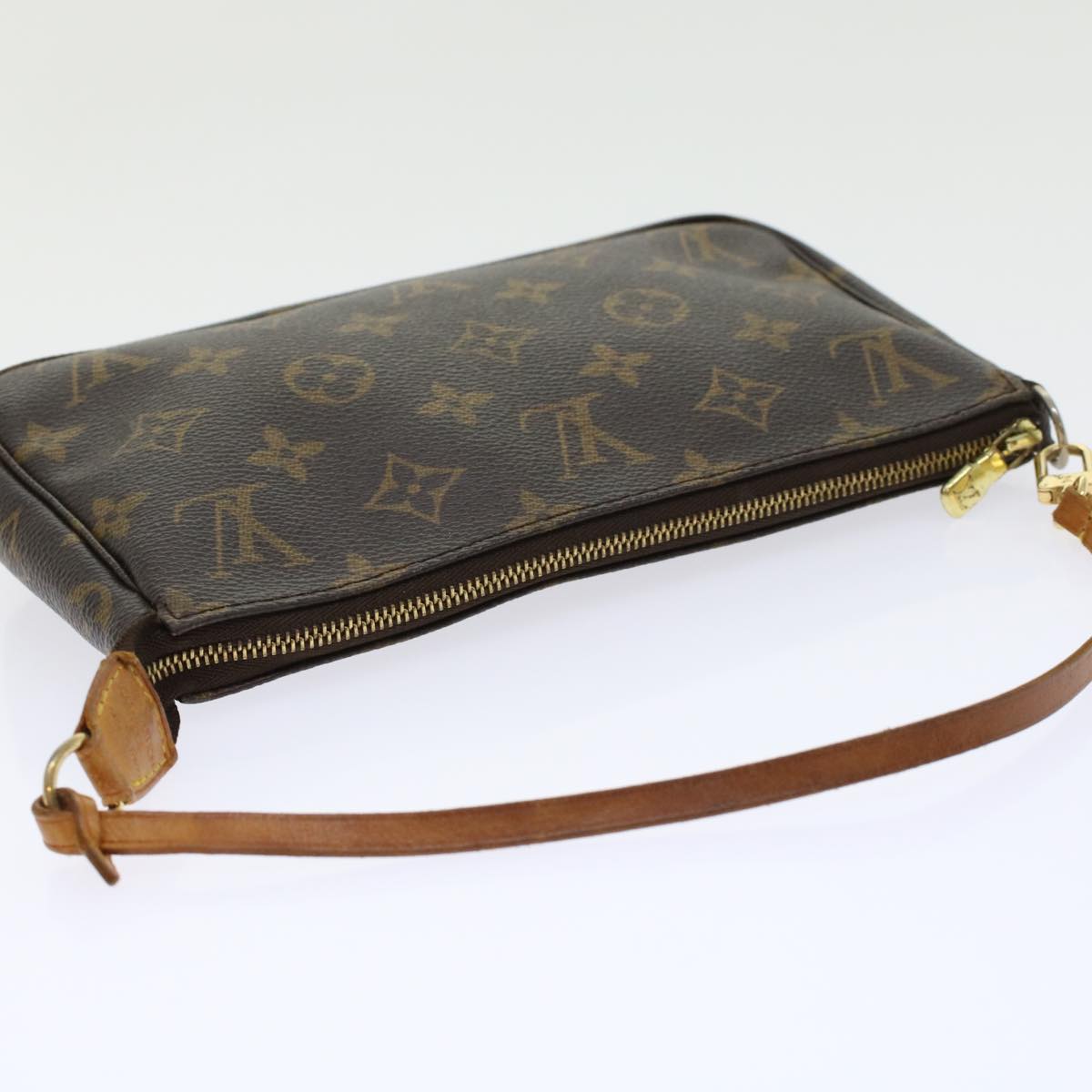 LOUIS VUITTON Monogram Pochette Accessoires Pouch M51980 LV 45667