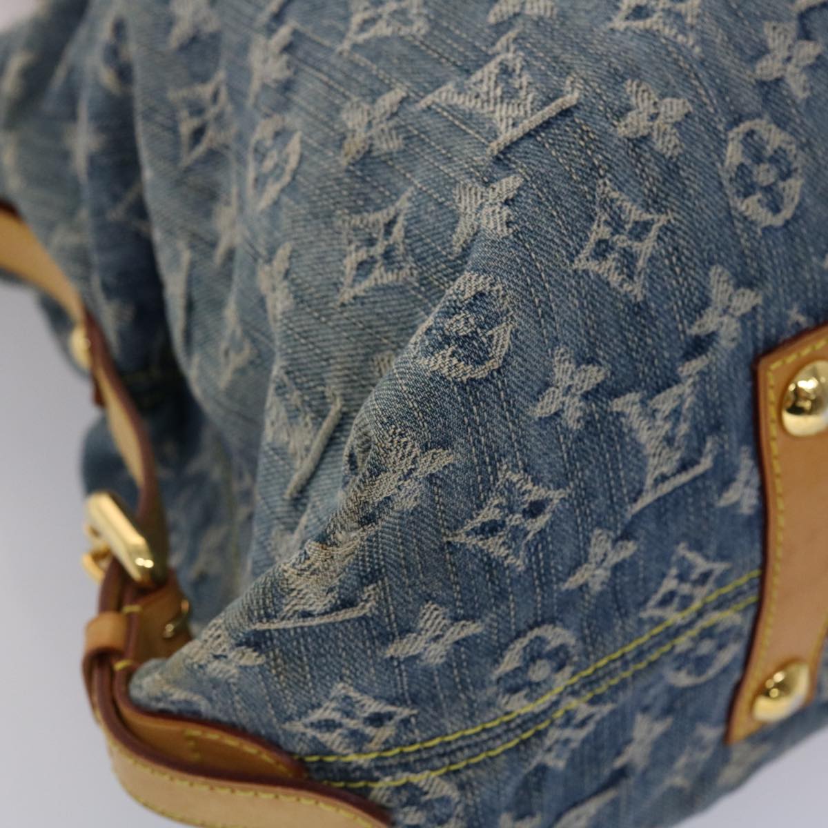 LOUIS VUITTON Monogram Denim Neo Cabby GM Hand Bag 2way Blue M95350 45670