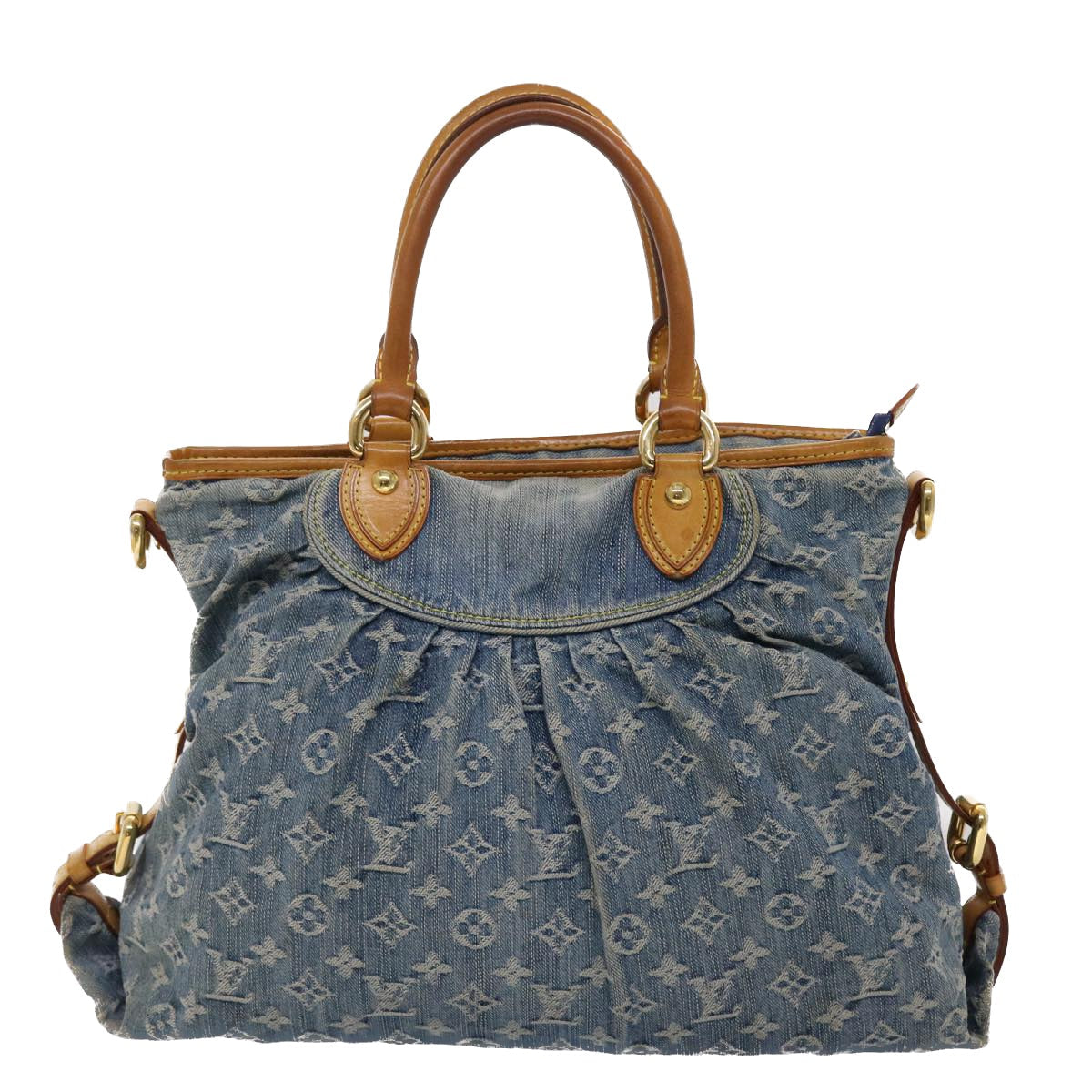 LOUIS VUITTON Monogram Denim Neo Cabby GM Hand Bag 2way Blue M95350 45670