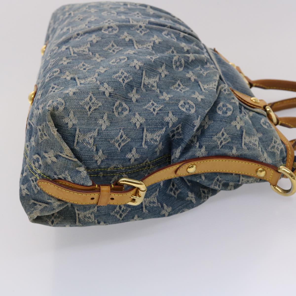 LOUIS VUITTON Monogram Denim Neo Cabby GM Hand Bag 2way Blue M95350 45670