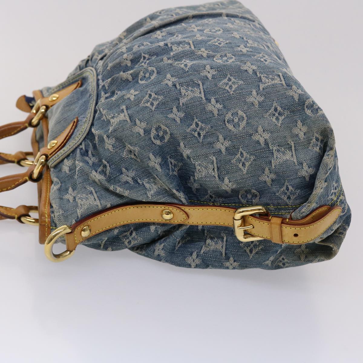 LOUIS VUITTON Monogram Denim Neo Cabby GM Hand Bag 2way Blue M95350 45670