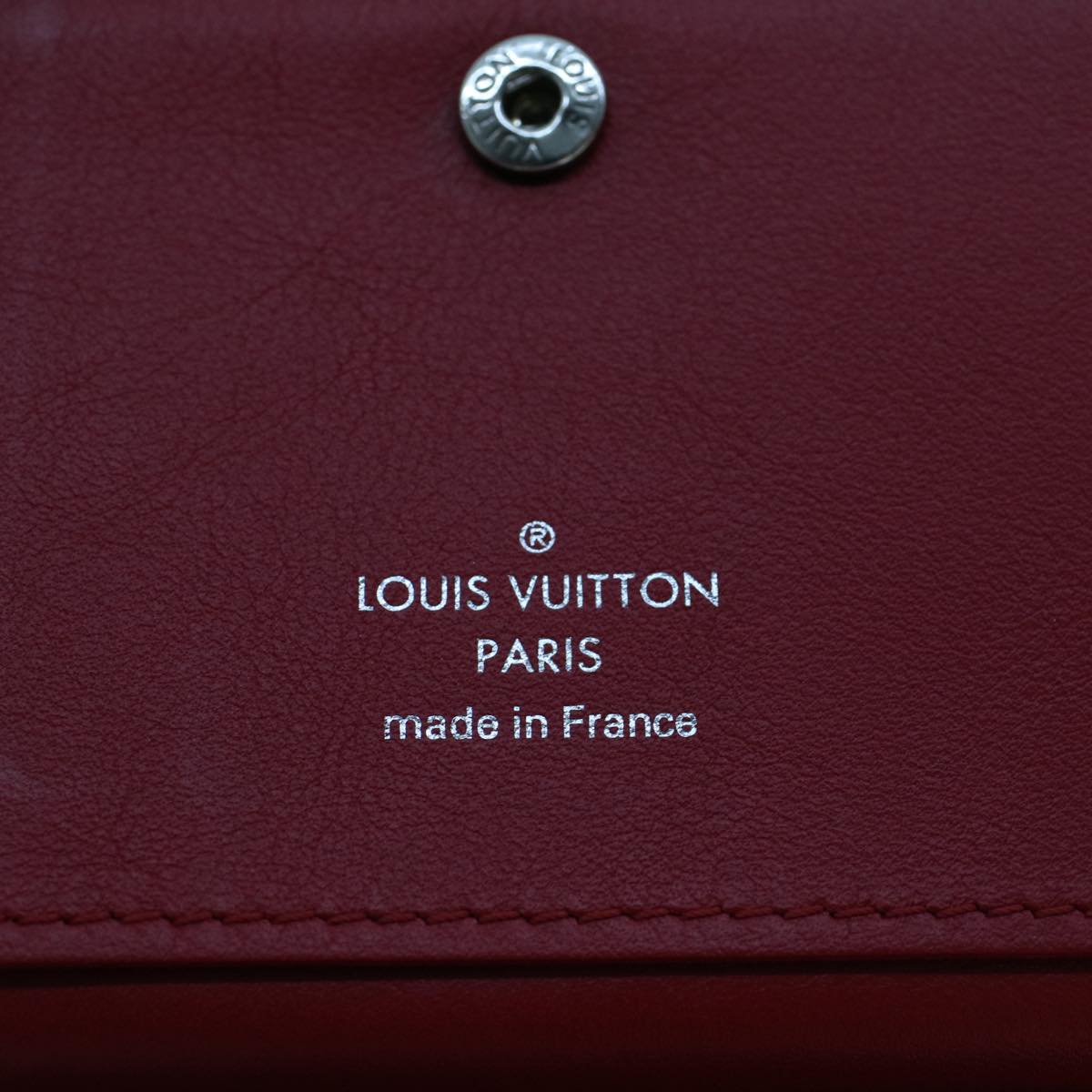 LOUIS VUITTON New Wave Zipto Compact Wallet Wallet Red M63790 LV 45674