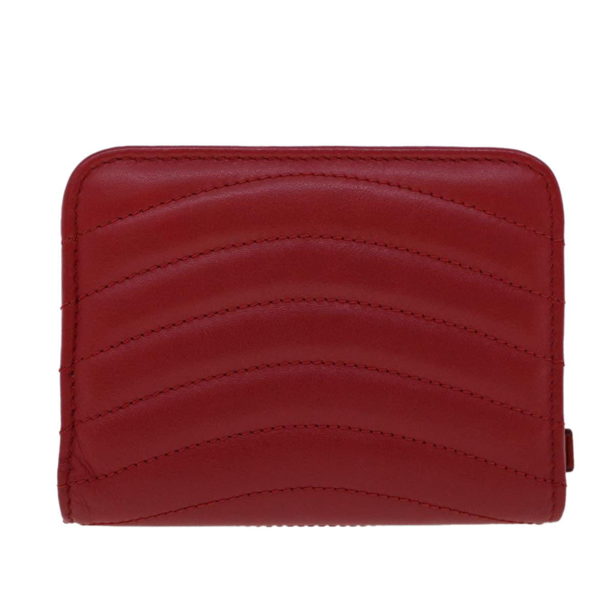 LOUIS VUITTON New Wave Zipto Compact Wallet Wallet Red M63790 LV 45674