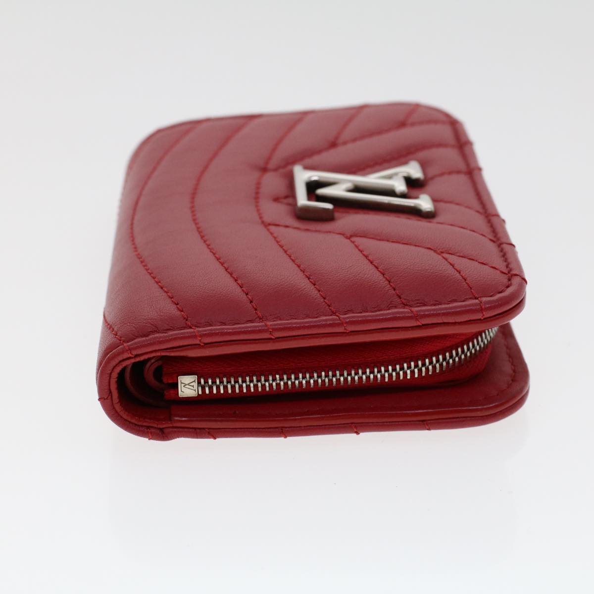 LOUIS VUITTON New Wave Zipto Compact Wallet Wallet Red M63790 LV 45674