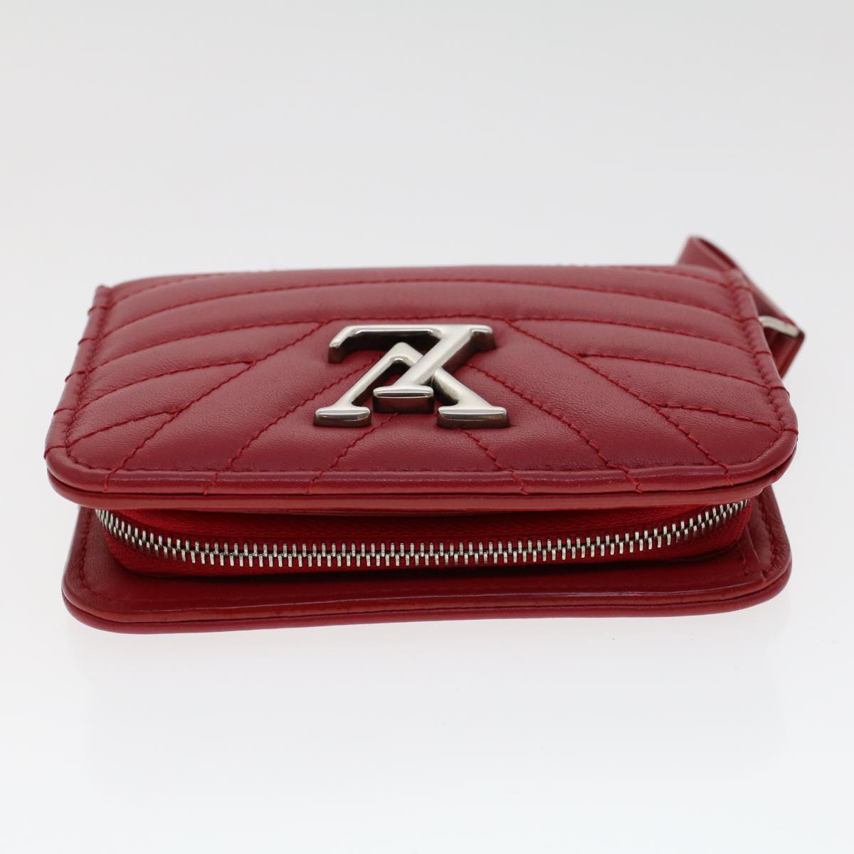 LOUIS VUITTON New Wave Zipto Compact Wallet Wallet Red M63790 LV 45674