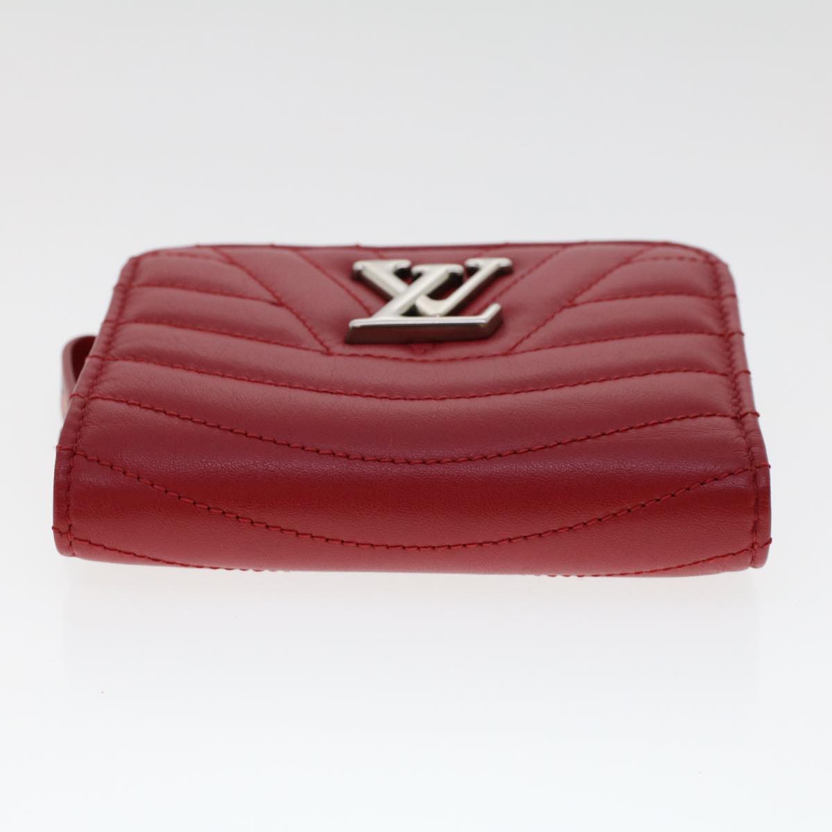 LOUIS VUITTON New Wave Zipto Compact Wallet Wallet Red M63790 LV 45674