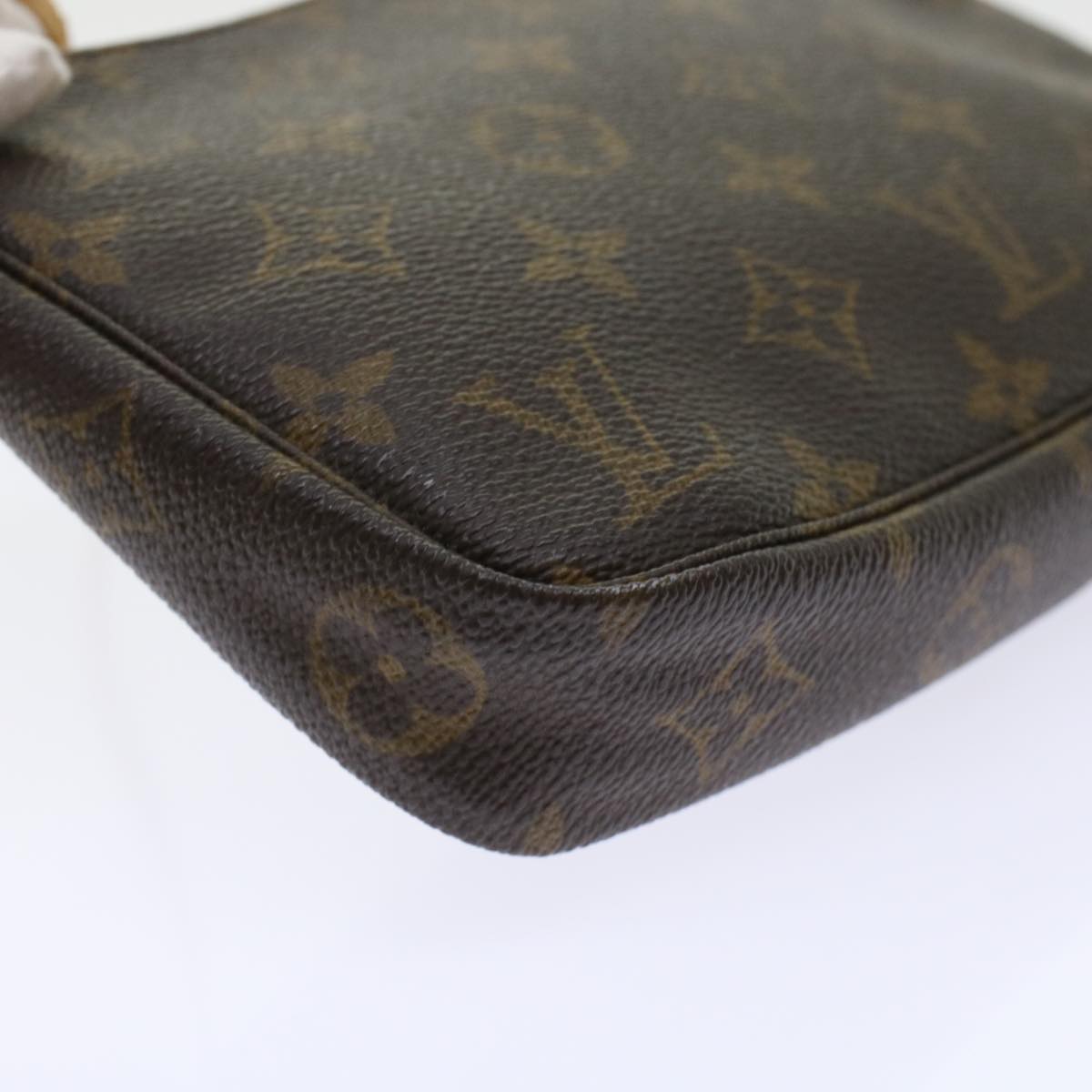 LOUIS VUITTON Monogram Pochette Accessoires Pouch M51980 LV 45676