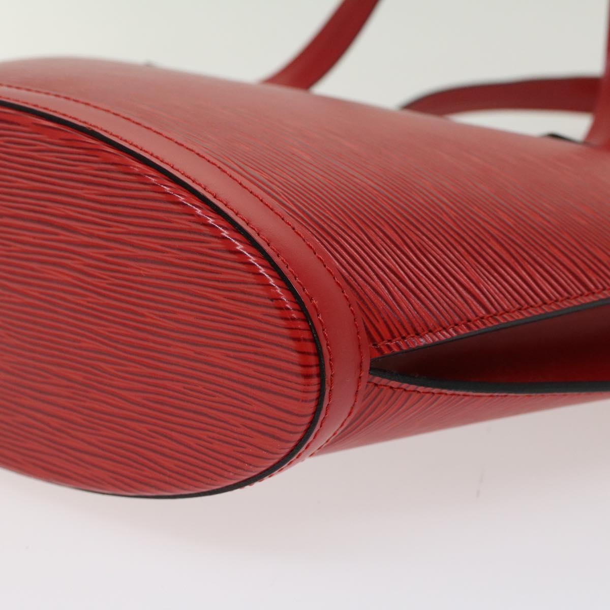 LOUIS VUITTON Epi Saint Jacques Hand Bag Red M52277 LV 45680