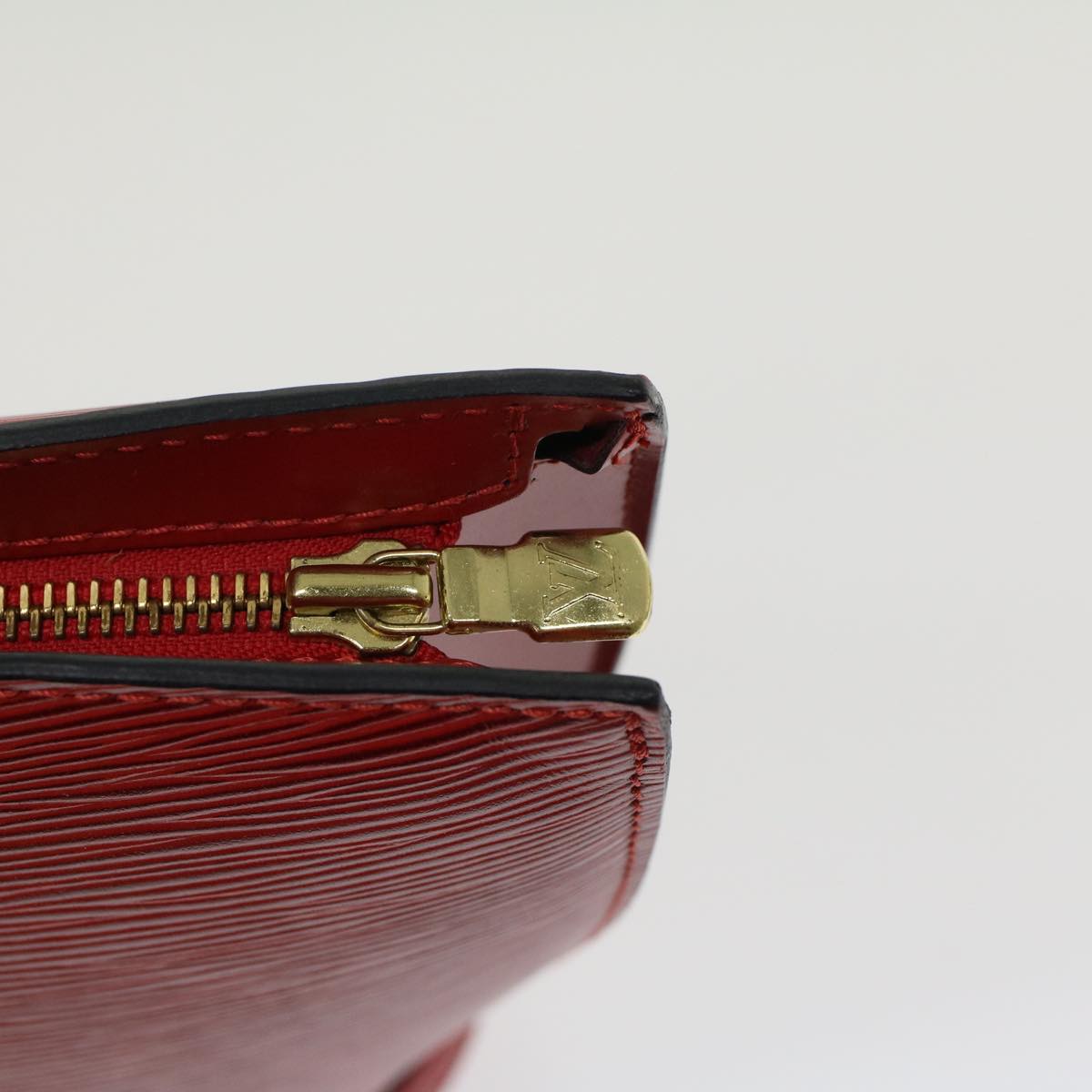 LOUIS VUITTON Epi Saint Jacques Hand Bag Red M52277 LV 45680