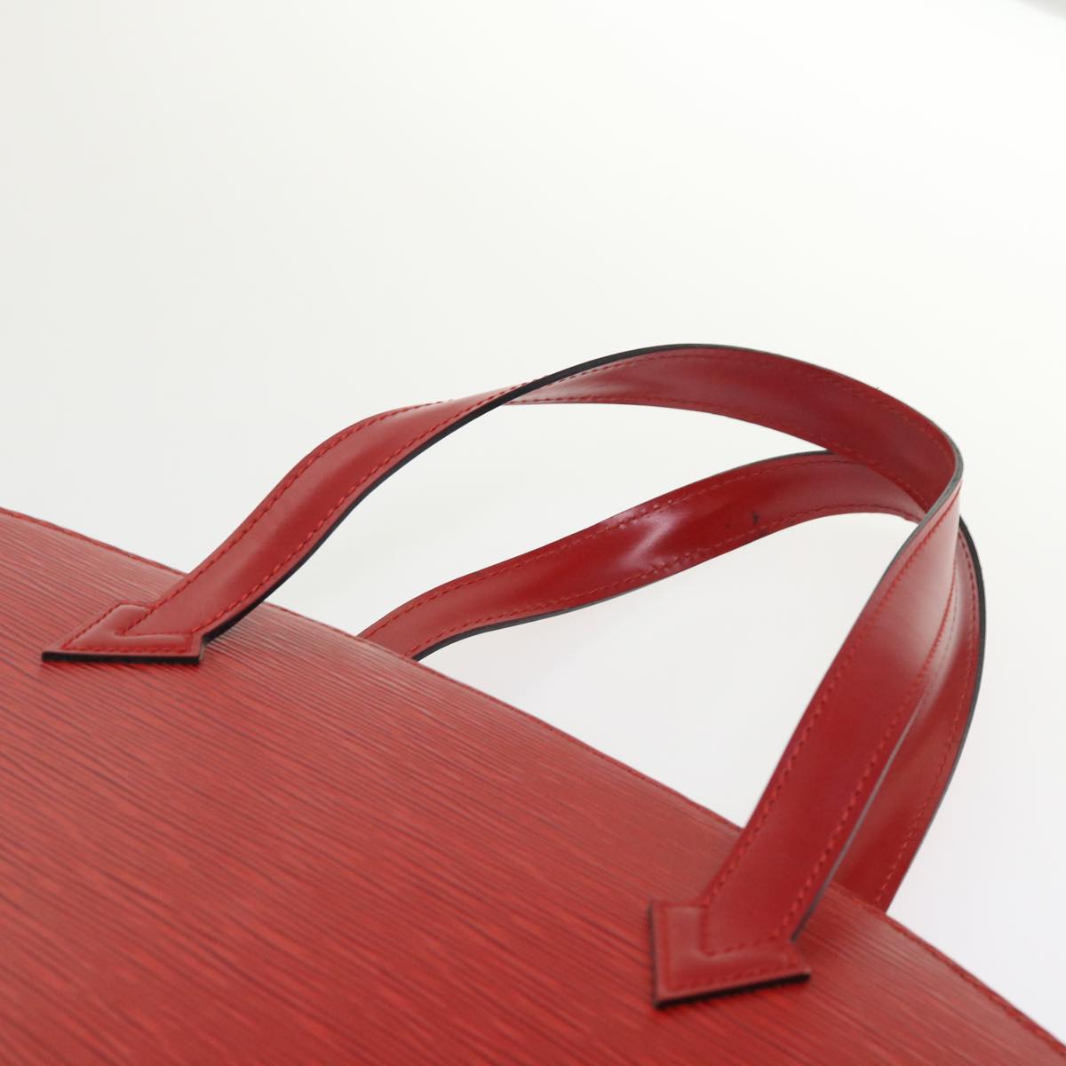 LOUIS VUITTON Epi Saint Jacques Hand Bag Red M52277 LV 45680