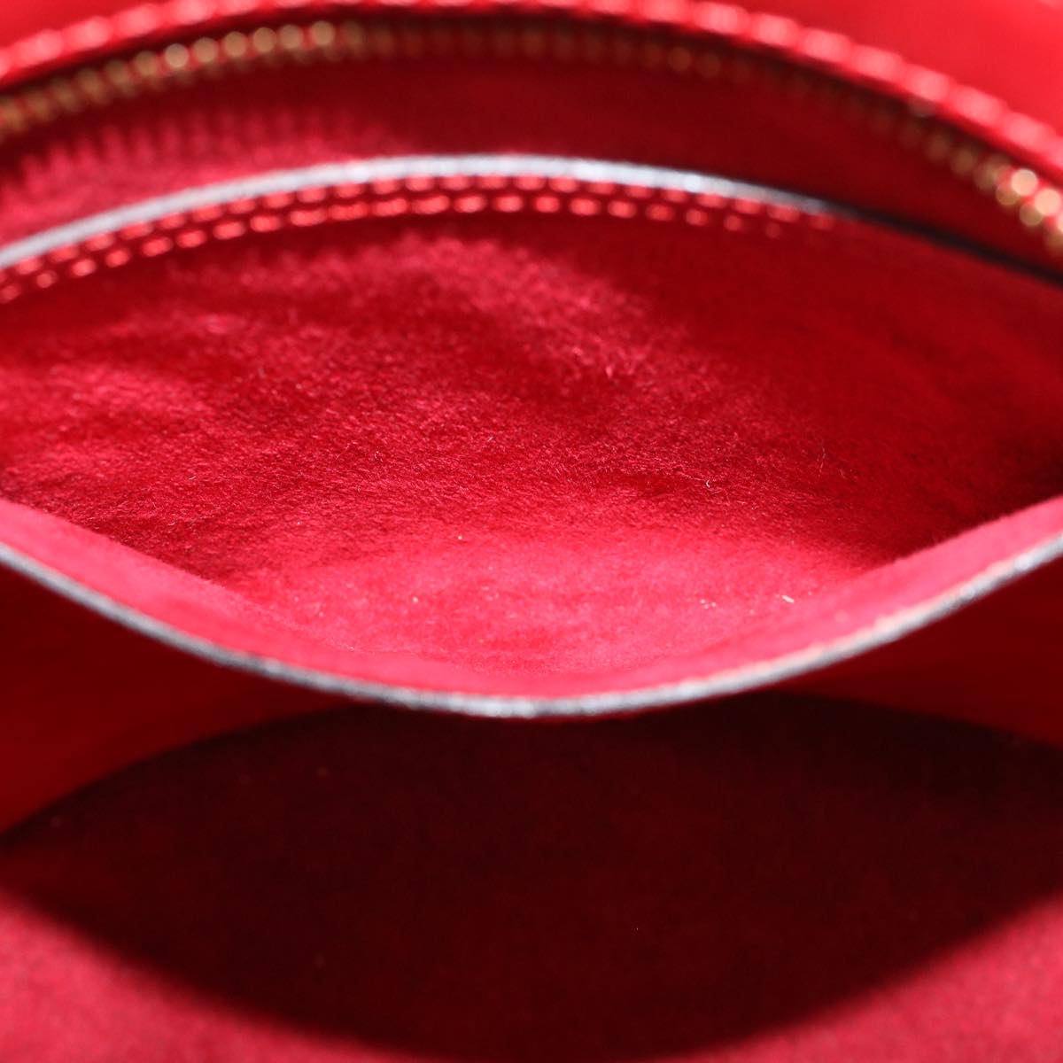 LOUIS VUITTON Epi Saint Jacques Hand Bag Red M52277 LV 45680