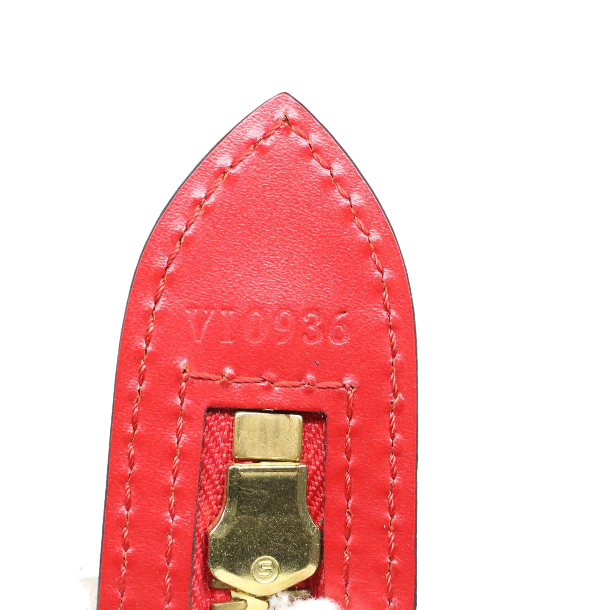 LOUIS VUITTON Epi Saint Jacques Hand Bag Red M52277 LV 45680