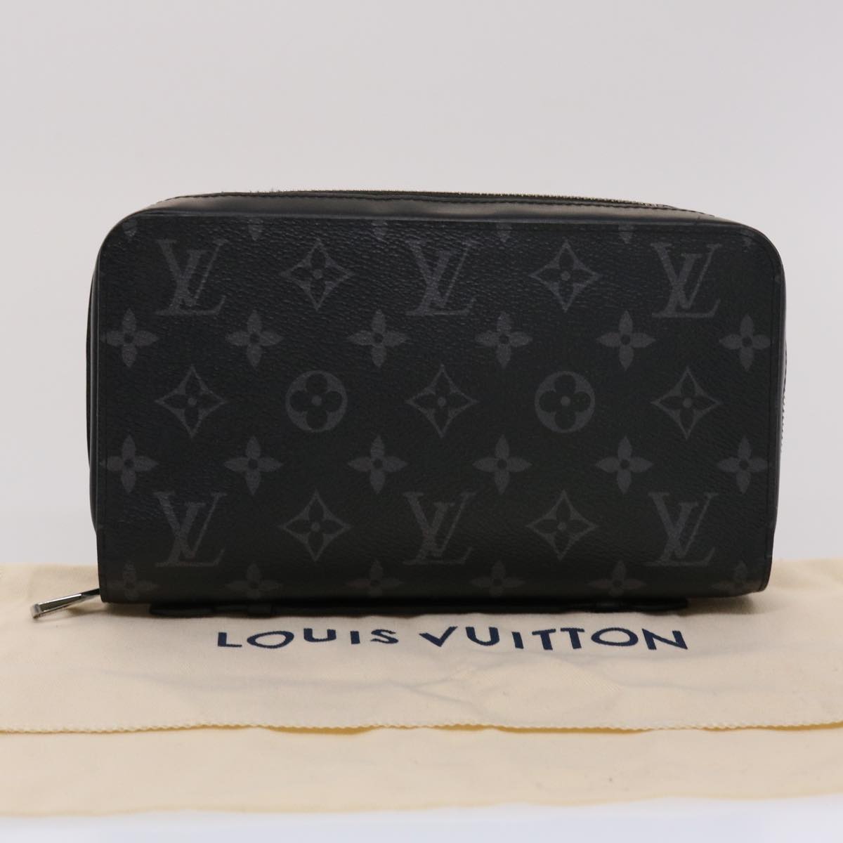 LOUIS VUITTON Monogram Eclipse Zippy XL Travel Case M61698 LV 45688