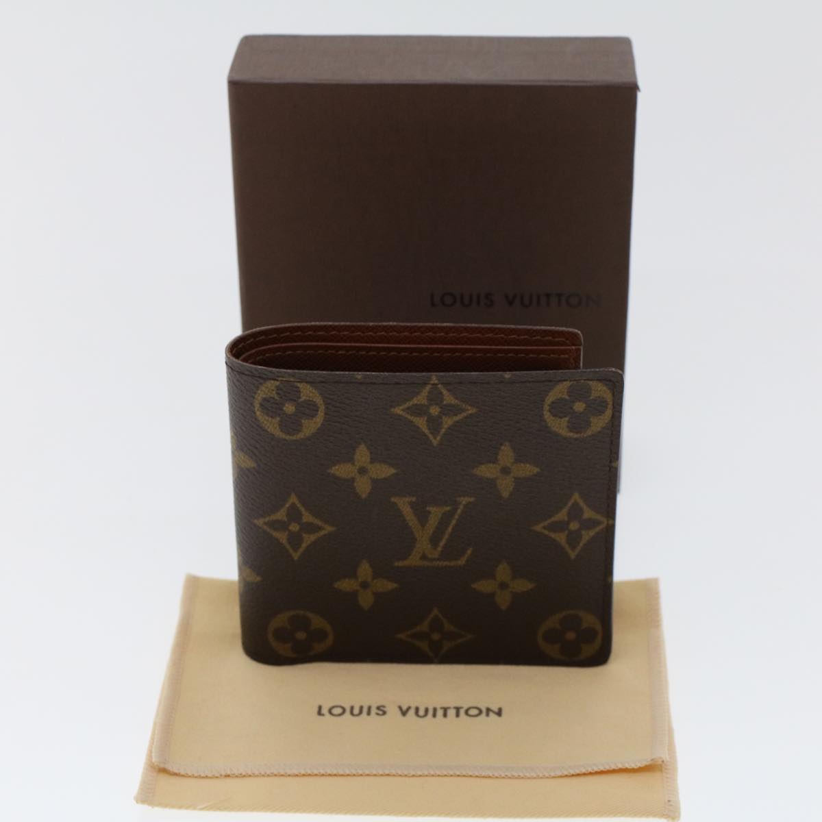 LOUIS VUITTON Monogram Portefeuille Marco Bifold Wallet M61675 LV 45694