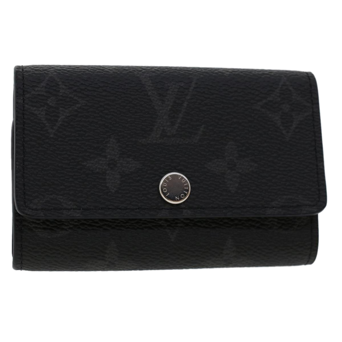 LOUIS VUITTON Monogram Eclipse Multicles6 Key Case M82603 LV 45696A