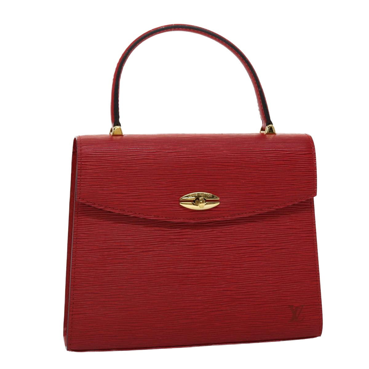 LOUIS VUITTON Epi Malesherbes Hand Bag Red M52377 LV 45709