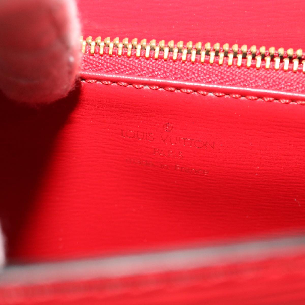LOUIS VUITTON Epi Malesherbes Hand Bag Red M52377 LV 45709