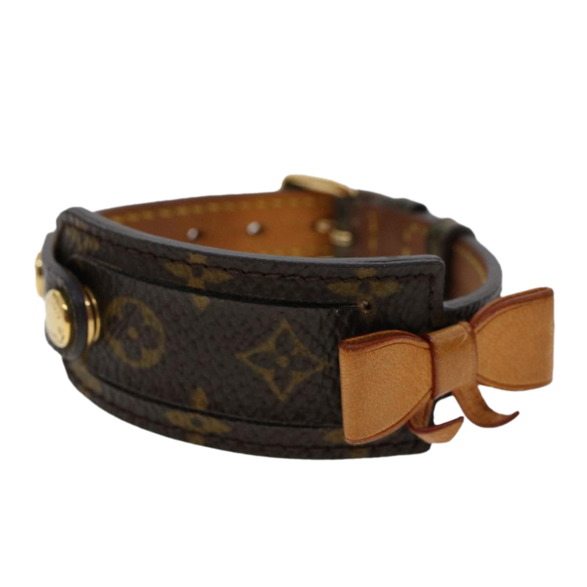 LOUIS VUITTON Monogram Porte a Dress Bracelet M92577 LV 45726