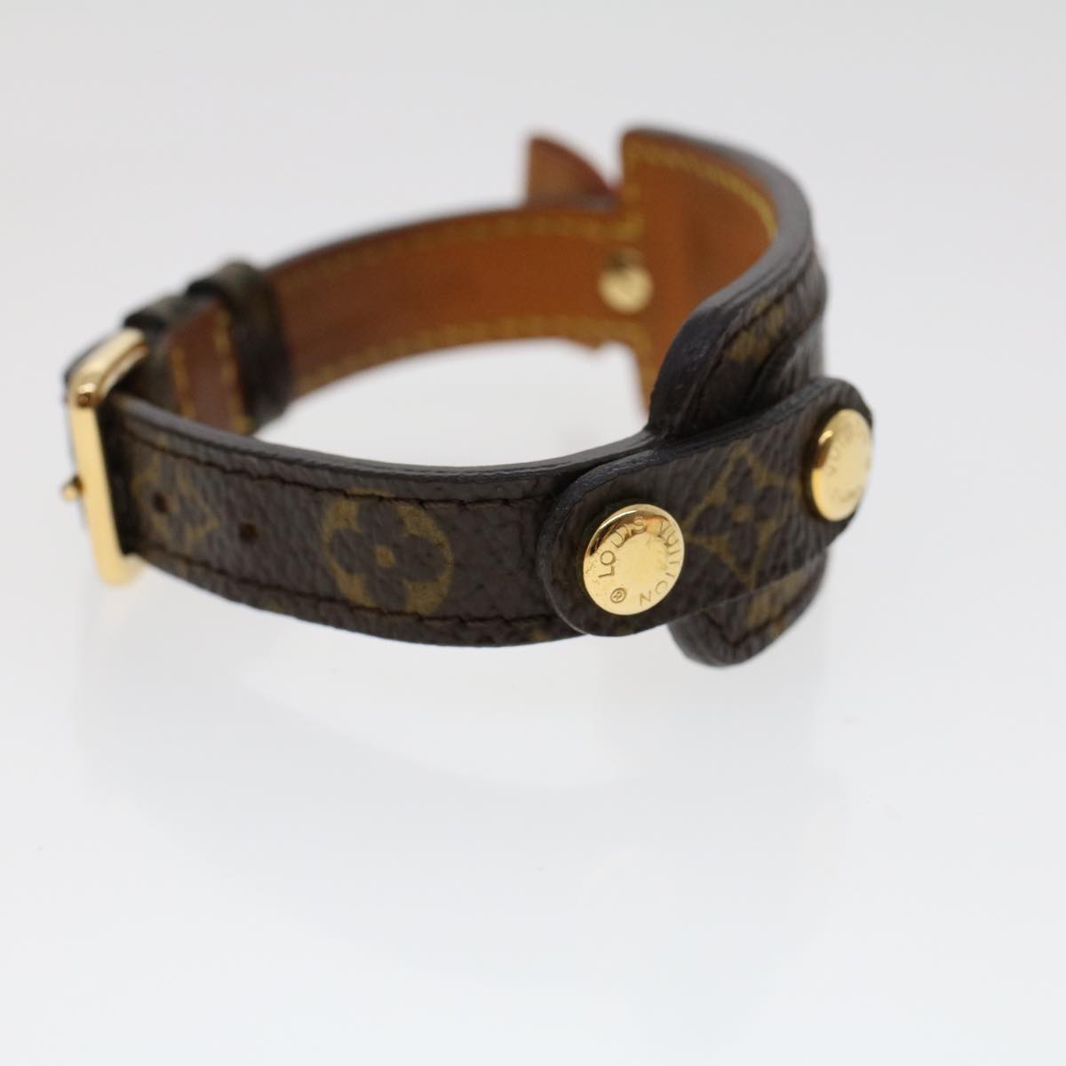 LOUIS VUITTON Monogram Porte a Dress Bracelet M92577 LV 45726
